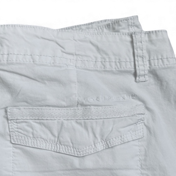 DKNY JEANS White Cropped Cargo Pants (Size 8) - Picture 2 of 6